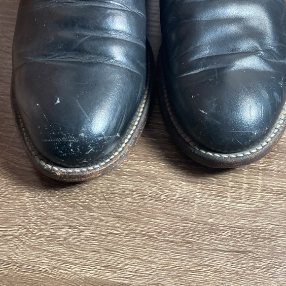 Womens Vintage Black Justin Boots Roper Size 6.5C (Wide) - Picture 4 of 12